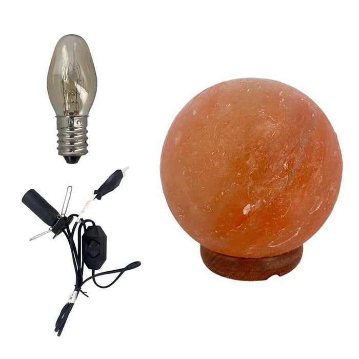 LAMPADA DI SALE ROSA DELL'HIMALAYA CON INTENSITÀ DI LUCE REGOLABILE AEIA SANA RIDUCE L'UMIDITÀ MIGLIORA IL SONNO 15X17H CM OKX