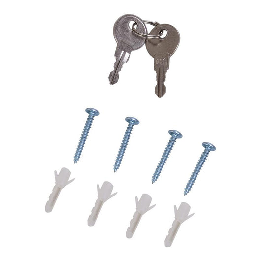 ARMADIETTO MEDICINALI 50X30X18CM CASSETTA MOBILE BAGNO PRIMO SOCCORSO IN ACCIAIO INOX CON SERRATURA