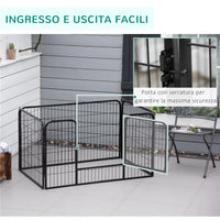 RECINTO MODULARE PER ANIMALI DOMESTICI 125 X 80 X 70CM