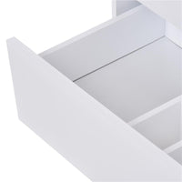 MOBILETTO SOTTOLAVABO E COPRICOLONNA  PER IL BAGNO 67X36X52 CM IN LEGNO BIANCO