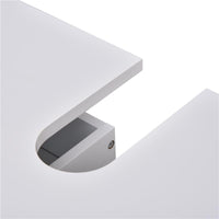 MOBILETTO SOTTOLAVABO E COPRICOLONNA  PER IL BAGNO 67X36X52 CM IN LEGNO BIANCO