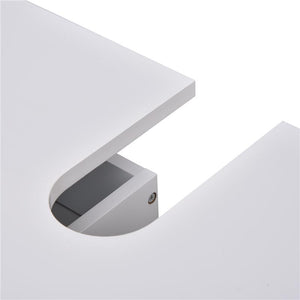 MOBILETTO SOTTOLAVABO E COPRICOLONNA  PER IL BAGNO 67X36X52 CM IN LEGNO BIANCO