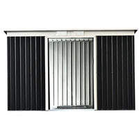 CAPANNO CASETTA ATTREZZI DA GIARDINO IN ACCIAIO CON PORTE SCORREVOLI