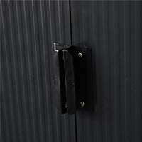 CAPANNO CASETTA ATTREZZI DA GIARDINO IN ACCIAIO CON PORTE SCORREVOLI