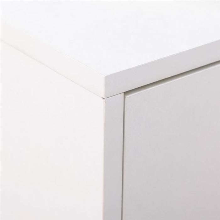 MOBILE SCARPIERA MODERNO PER 12 PAIA DI SCARPE CON 2 ANTE A RIBALTA E CASSETTO