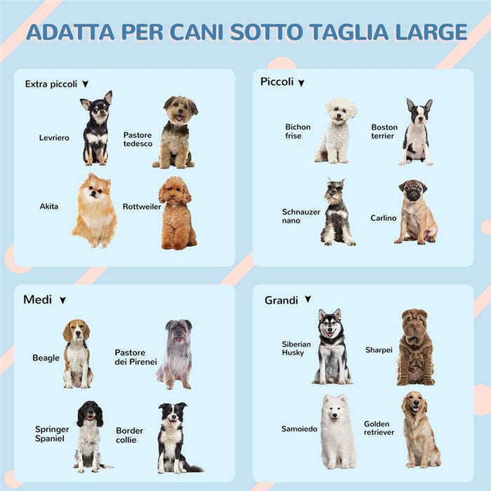 CUCCIA PER CANI DI TAGLIA MEDIA E GRANDE MAX 30KG IN PP IMPERMEABILE 84X98X82CM