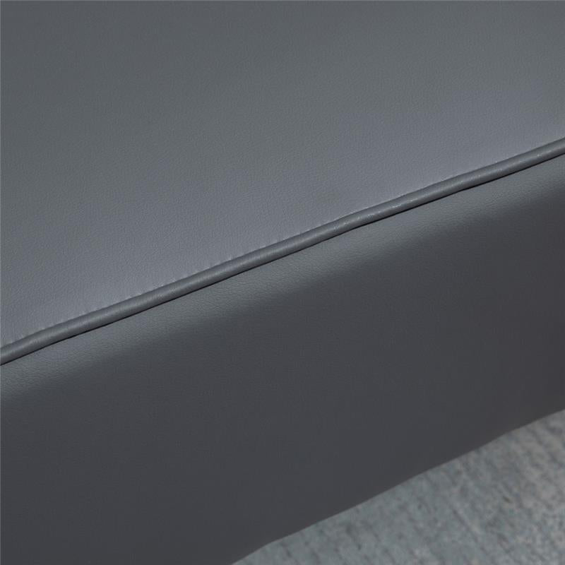 DIVANO A 2 POSTI CON BRACCIOLI REGOLABILI 164X71X75 CM ANTRACITE