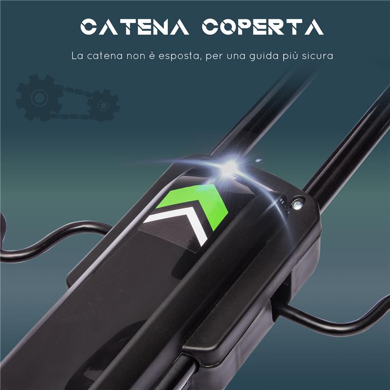 GO KART A PEDALI PER BAMBINI 5-12 ANNI IN PLASTICA E METALLO CON SEDILE REGOLABILE E FRENO A MANO, 121X58X61 CM