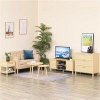 COMODINO MODERNO CON CASSETTO E RIPIANO INFERIORE PORTAOGGETTI, IN MDF, 40X40X48 CM, COLOR LEGNO