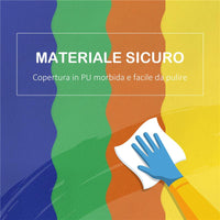 SET 7 BLOCCHI DI COSTRUZIONI MORBIDE PER BAMBINI DA 1-3 ANNI PER CASA E SCUOLA, MULTICOLORE