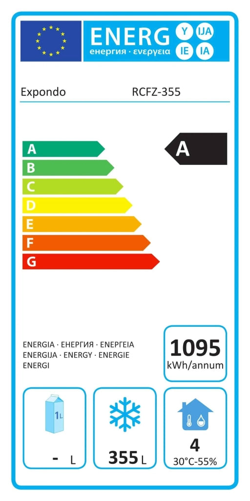 Congelatore a pozzetto 355 litri refrigerante ecologico R290 14_0005267