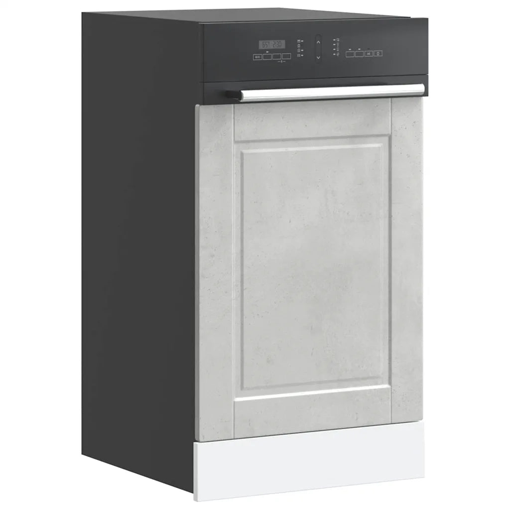 Pannello Lavastoviglie Porto Grigio Cemento 45x1,5x67 cm