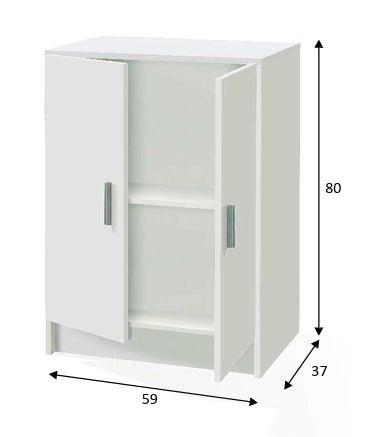 Armadio multiuso basso - Bianco