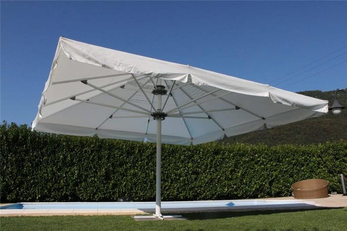 OMBRELLONE GIOVE IN COLORE BIANCO 5 X 5 MT