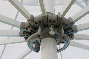 OMBRELLONE GIOVE IN COLORE BIANCO 5 X 5 MT