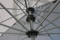 OMBRELLONE GIOVE IN COLORE BIANCO 5 X 5 MT