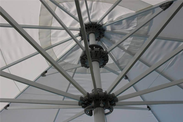 OMBRELLONE GIOVE IN COLORE BIANCO 5 X 5 MT