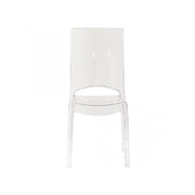 SEDIA PARIS IN POLICARBONATO DESIGN MODERNO CONFORTEVOLE PER INTERNI 46,3X55X97,5H CM