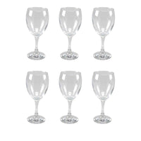 SET 6 CALICI IMPERO IN VETRO DA CUCINA ELEGANTI 340 CC