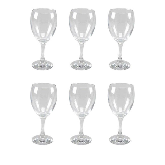 SET 6 CALICI IMPERO IN VETRO DA CUCINA ELEGANTI 340 CC
