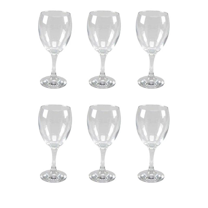 SET 6 CALICI IMPERO IN VETRO DA CUCINA ELEGANTI 340 CC
