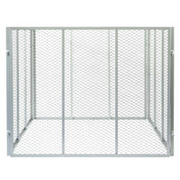 Compostiera 100x100x80cm per 800 litri di compost con griglie di metallo per il compostaggio aperto