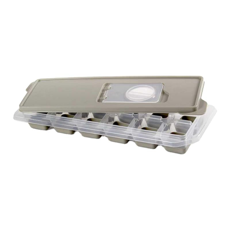 STAMPO GHIACCIO IN SILICONE CON COPERCHIO ESTRAZIONE FCILITATA  COLORI ASSORTITI 26X9CM