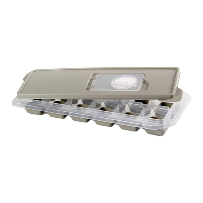 STAMPO GHIACCIO IN SILICONE CON COPERCHIO ESTRAZIONE FCILITATA  COLORI ASSORTITI 26X9CM