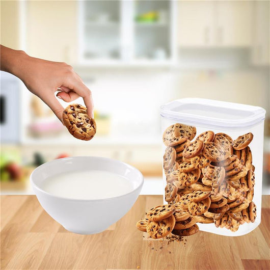 MA MAISON CLEAR AND FRESH CONTENITORE RETTANGOLARE TRASPARENTE CON COPERCHIO BIANCO 1,5 LT