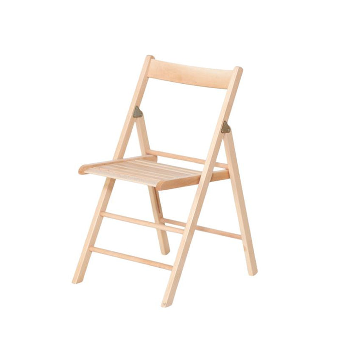 SEDIA PIEGHEVOLE NATURALE REALIZZATA INTERAMENTE IN FAGGIO RESISTENTE E COMODA PER INTERI ED ESTERNI 85X42X7 CM OKX