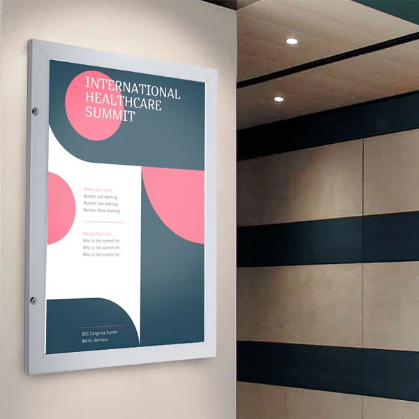 Bacheca per uffici aziende porta poster apertura a libro - A3