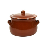 MA MAISON TERRA NOSTRA PENTOLA STILE RUSTICO CON COPERCHIO E MANIGLIE IN CERAMICA 22 CM DA FIAMMA