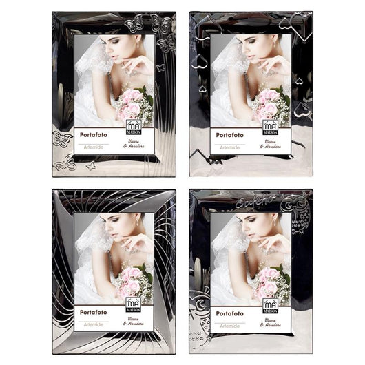 MA MAISON PORTAFOTO ARTEMIDE COLORE ARGENTO CON APPOGIO FANTASIE ASSORTITE 20X25 CM