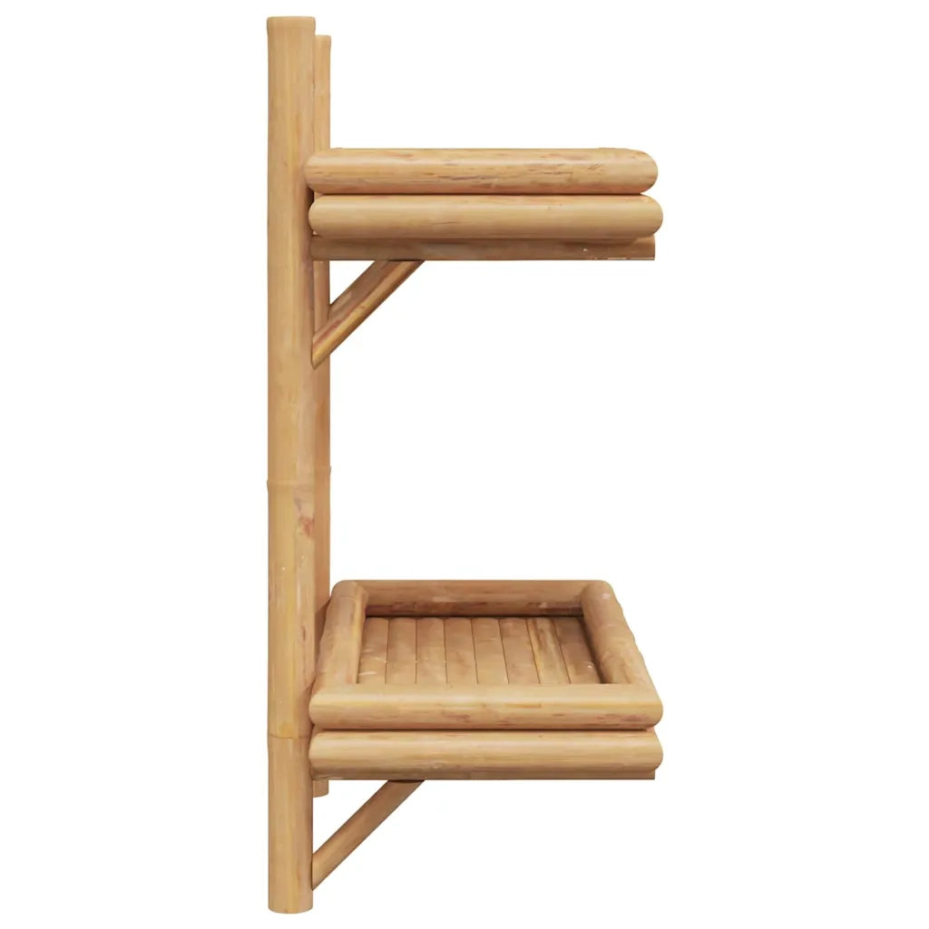 Scaffale da parete | Ripiano a parete | Mensola a parete Marrone 39 x 26 x 60 cm Bamb¨´