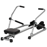 Vogatore Pieghevole, 4 Livelli di Resistenza e Display, Acciaio e ABS, 129x70x70 cm