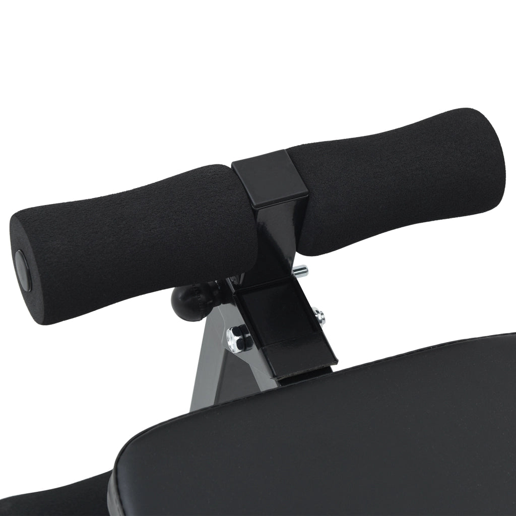 Panca per Sit Up 150 kg Pieghevole e Altezza Regolabile 48-68 cm Acciaio