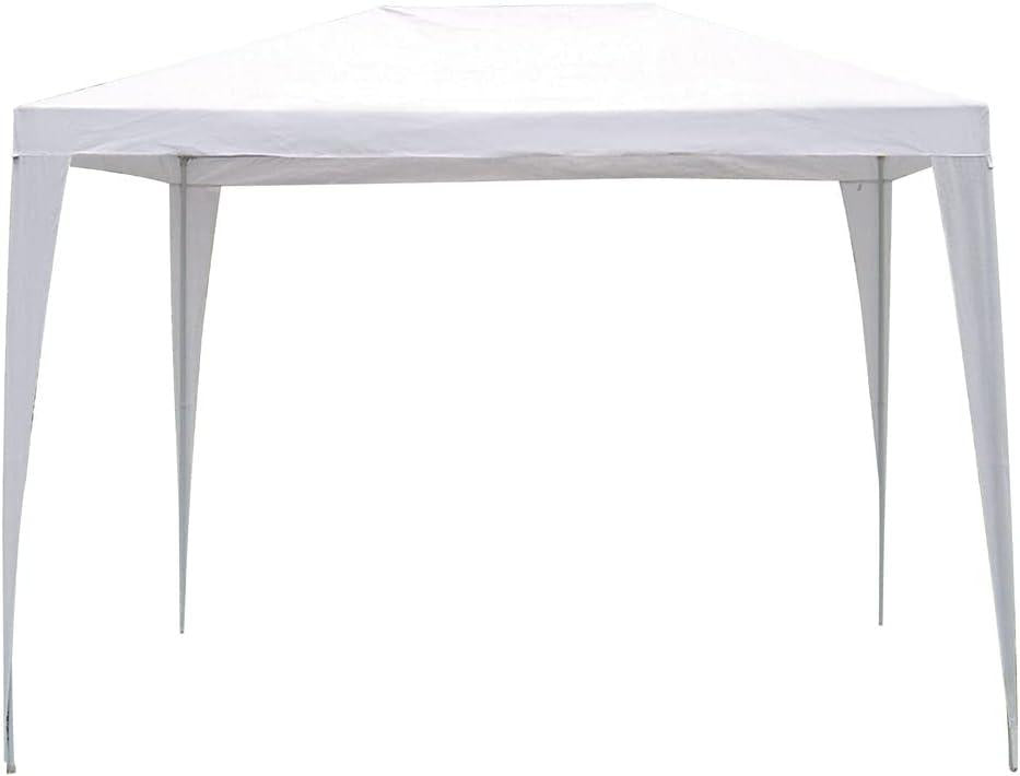 Gazebo da Giadino Bianco in Polietilene e Metallo 2 x 3 e 3 x 3 Verdelook Formato: 3 x 3 m