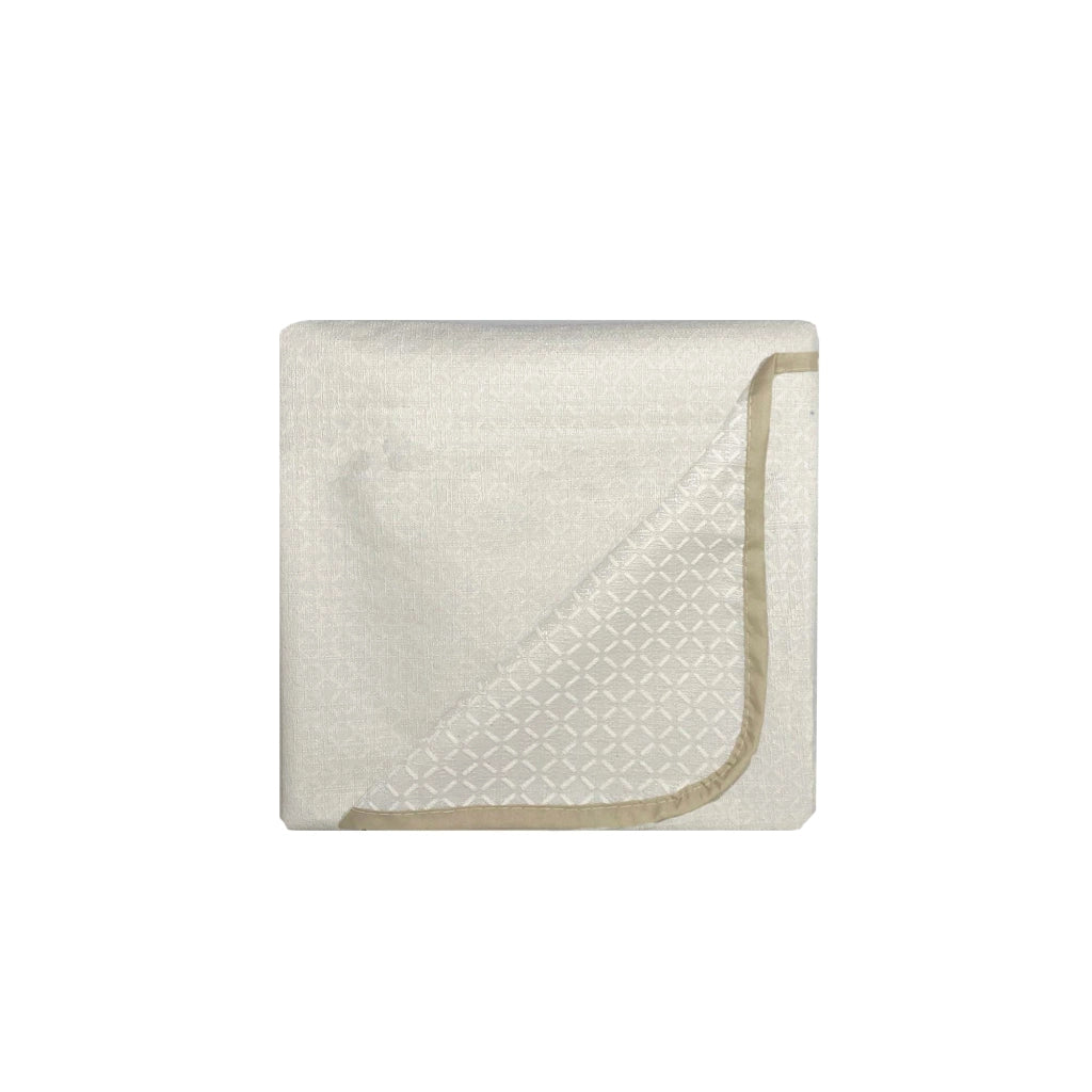 Copridivano con Copri Braccioli Seduta 60 cm in Poliestere Panna