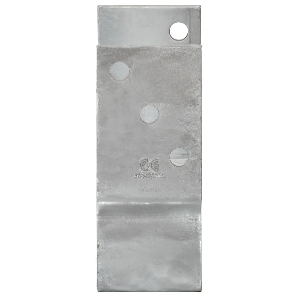 Ancoraggi per recinzione 12 pz argento 10x6x15 cm acciaio zincato 145337