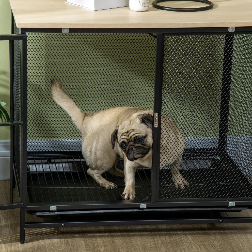 Gabbia per Cani ¨C Minimal ¨C Nero, Acciaio, 80x55x71