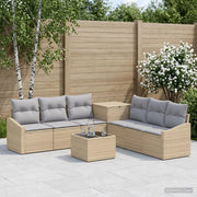 Set di divani 8 pz Beige e Grigio Chiaro 3448231