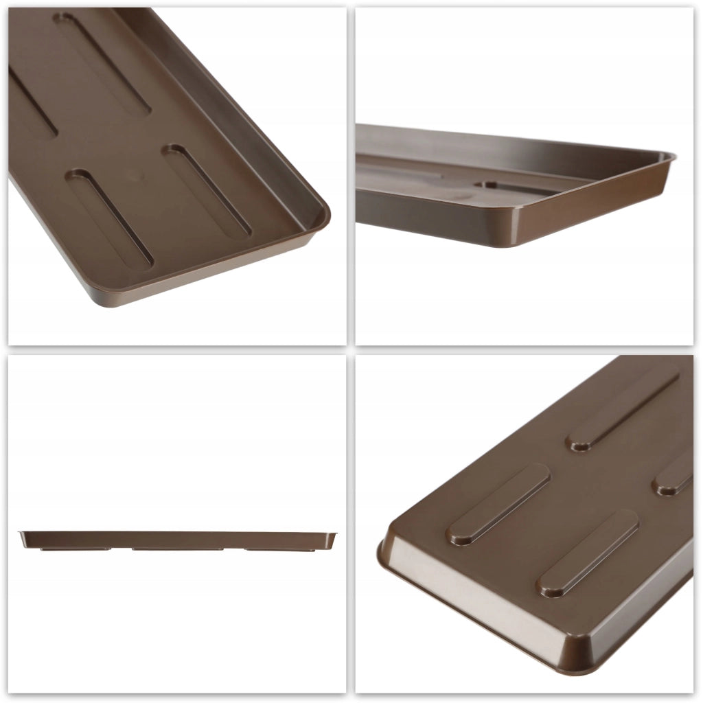 Supporto per vaso da fiori KADAX 40 cm, fioriera da balcone, vassoio in plastica