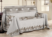 Telo Arredo Linea Pensieri Delicati In 100% Cotone Disegno Gnomi Colore Beige - Singolo - Beige