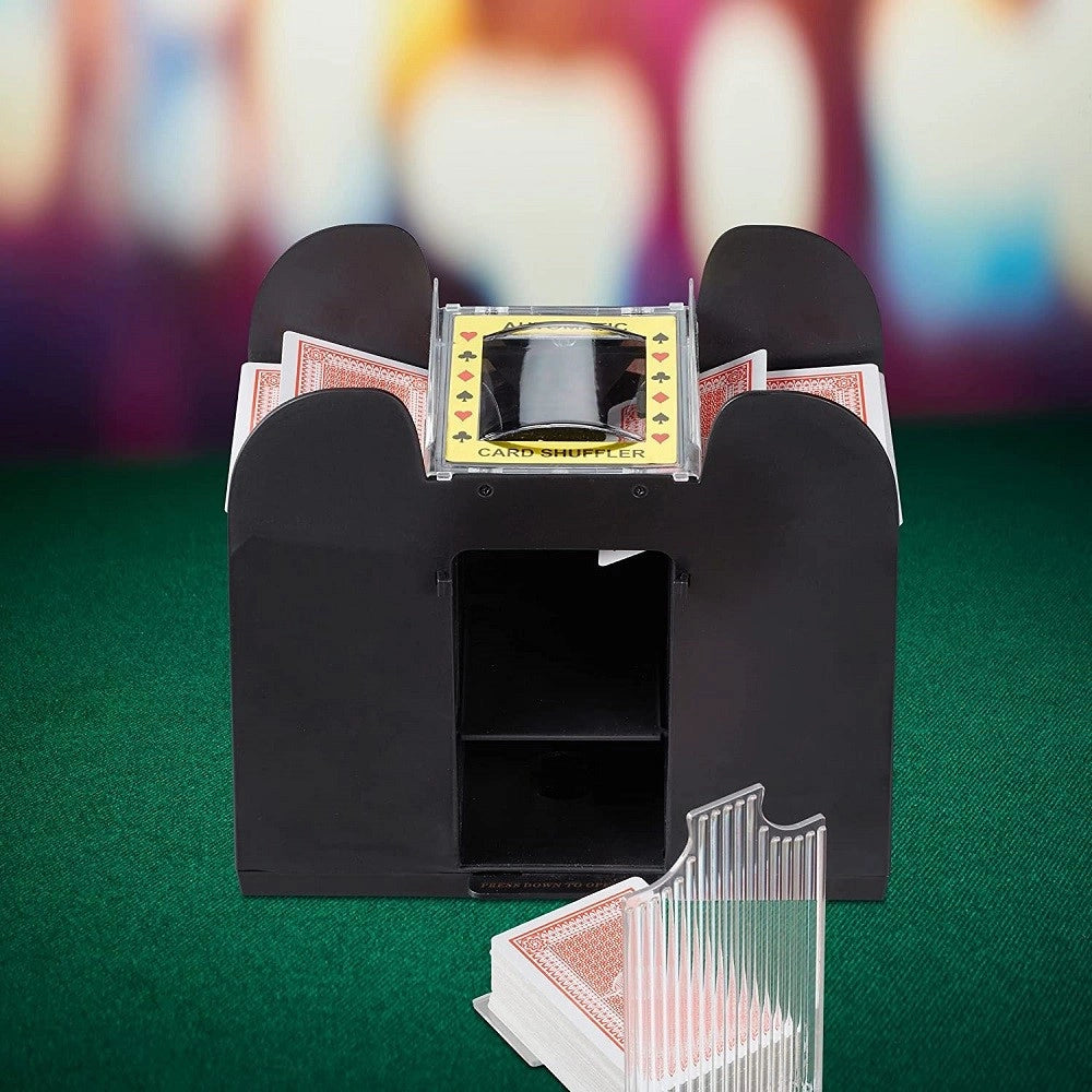 Trade Shop - Mixer Automatico Di Carte Fino A 6 Mazzi Da Poker A Batteria Solo Carte Standard -