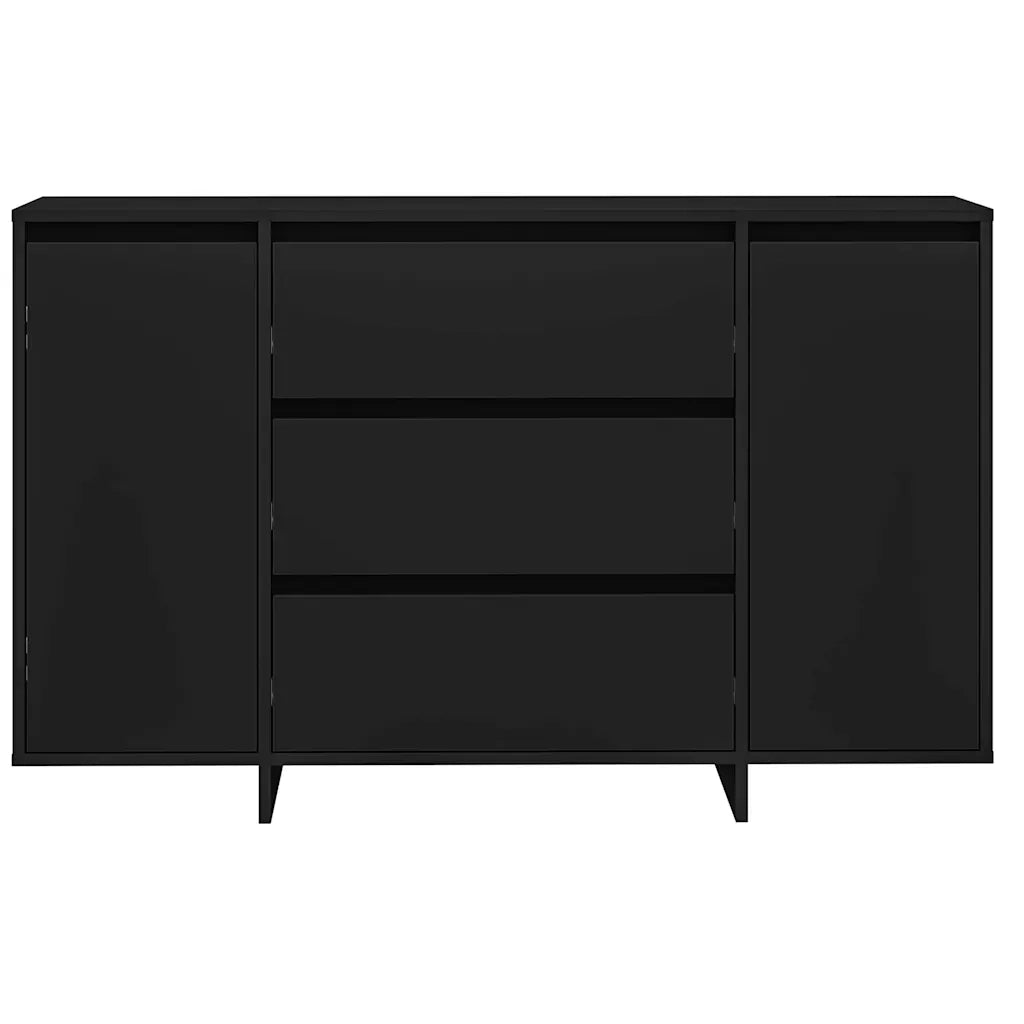 Credenza con Cassetto-Buffet-Armadio da cucina Nero 120 x 41 x 75 cm Legno multistrato