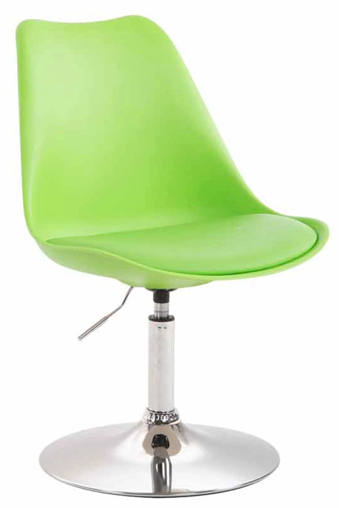 Sedia da pranzo MAVERICK in polipropilene cromo,verde