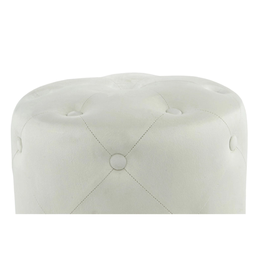 Pouf contenitore Piano in velluto bordeaux con base dorata