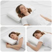 Cuscino da Letto Tinta unita Bianco 30 x 50 x 9 cm Schiuma Gel 42020240