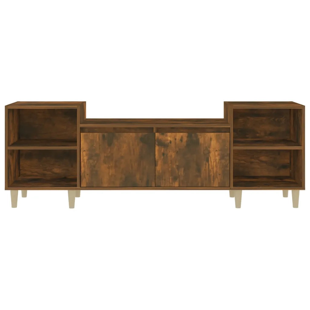 Mobile TV Rovere Fumo 160x35x55 cm in Legno Multistrato cod mxl 26397