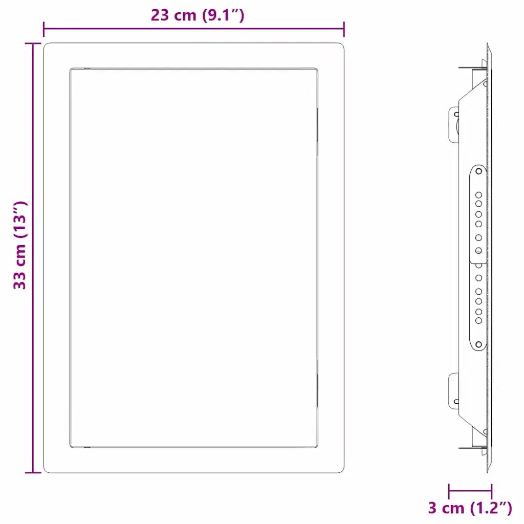 Pannello di Accesso Bianco 33 x 23 x 3 cm Acciaio CFW7242032